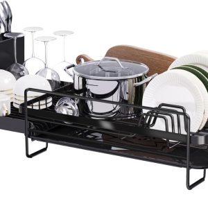 Large Dish Drying Rack with Drainboard Set