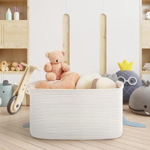 23.6" x 15.7" x 14.1" Rectangle Blanket Basket Living Room