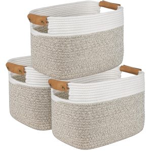 Cotton Rope Basket, Storage Basket for Organizing