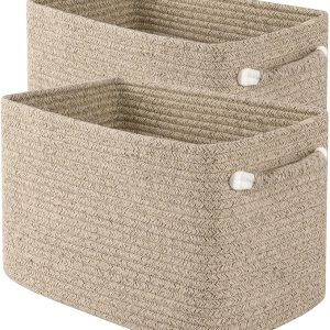 Decorative Woven Storage Bins and Toy Baskets for Nursery